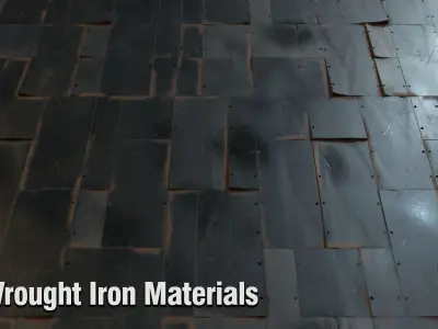 6 Wrought Iron Materials Texture