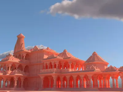 Ram mandir 3d model 3D model