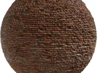 Ultra Dense Handmade Brick Wall PBR Texture Texture
