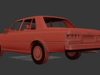 Toyota Crown Mk6 S110 Super Saloon 1982 3D print model