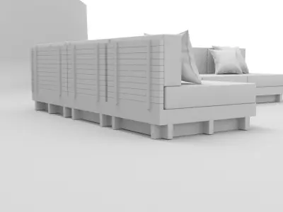 Street sofa Free 3D model