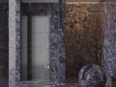 Marble wall 243 3D model