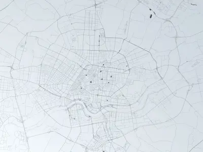 Shenyang Road Network and Streets 3D model