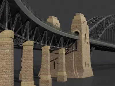 Sydney Harbour Bridge 3D model