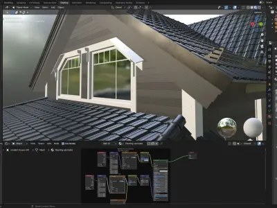 Modern house v50 3D model