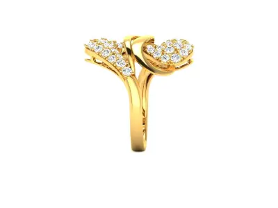 Solitaire Engagement Wedding Ring 3D print model 15