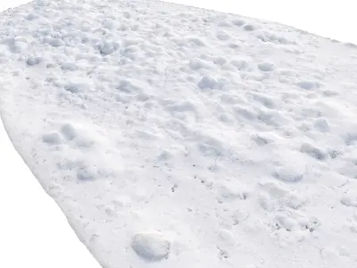 Small pieces of snow 3D model