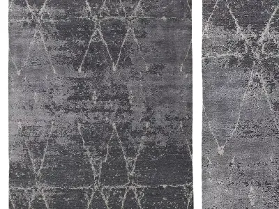 SAVONA HAND-KNOTTED WOOL SILK RUG B 3D model