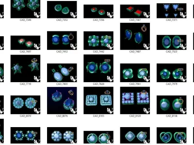 400 Solitaire Diamond Stud Earrings 3dm model Collection 3D print model