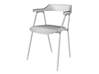 4455 Chair Upholstered 3D model