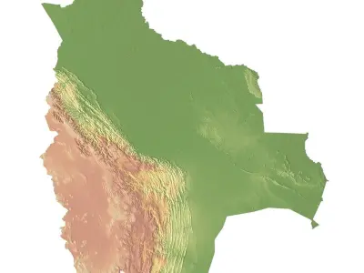 Bolivia Terrain 3D model