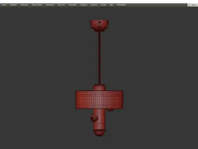 Hand Sculpted Contemporary Pendant by Kalin Asenov Studio Low-poly 3D model