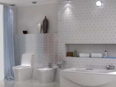 Bathroom design 3D model