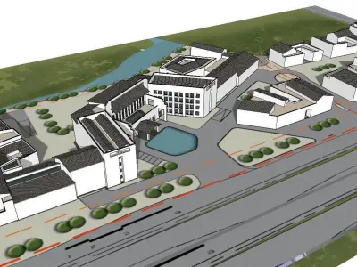 vacation spot-Resort-Fashion Leisure Hotel-0184 3D model