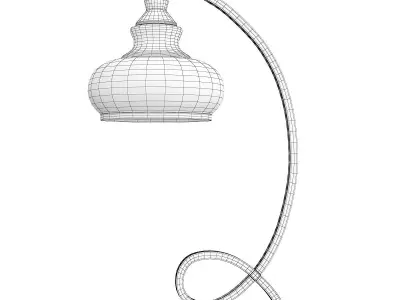 StyleCraft Brushed Steel Table Lamp Low-poly 3D model