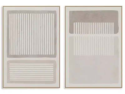 Abstract Painting Frame set 3D model 532
