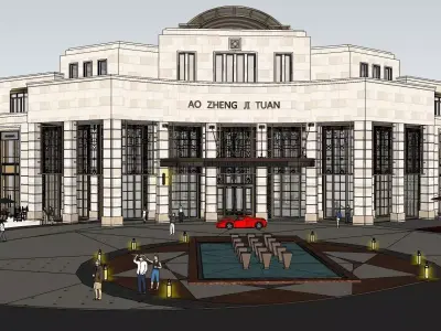 government public building 3D model