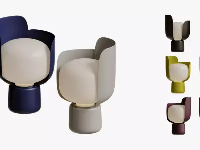 Fontanaarte Blom Polyethylene table lamp 3D model