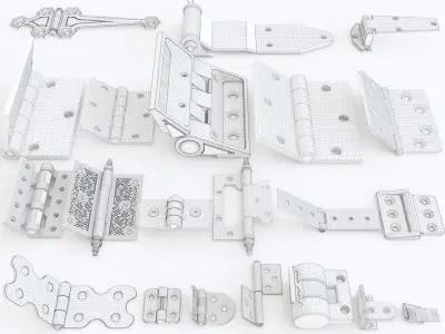 Door hinge vol 03 3D model