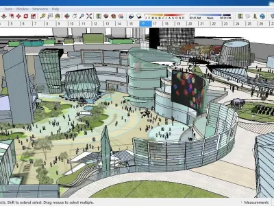 Sketchup Shopping Center A8 3D model