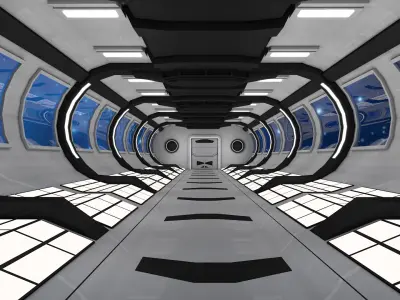 Sci Fi Interior 3D model 56
