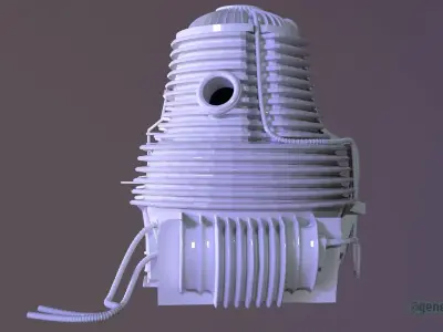 The Fly  Teleportation Pod  Printable version 3D print model