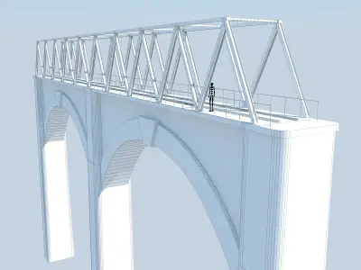 Train Bridge Max 2011 3D model