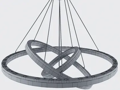 Chandelier Citilux Electron CL710105RS LED 3D model