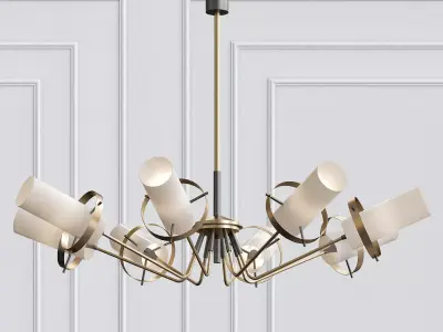 Stilnovo Modernist Chandelier 3D model