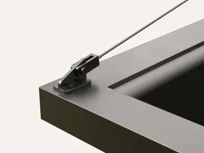 Landscape Furniture with Pergola and Roof garden 12 3D model