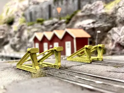 DET-0001 Yard detail set Sweden H0-scale  3D print model