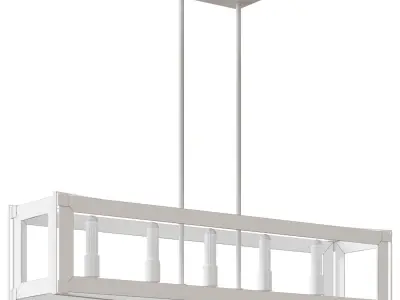 Kovacs 5 Light Linear Chandelier  3D model