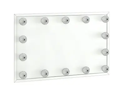 Salon Mirror with Lights 3D model