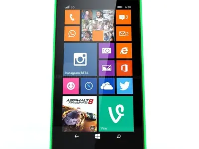  Nokia Lumia 630 Green 3D model