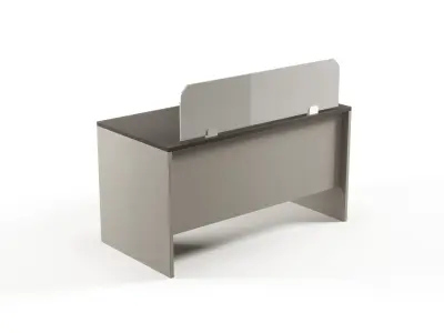 Modern Office Desk For Staff  Free 3D model