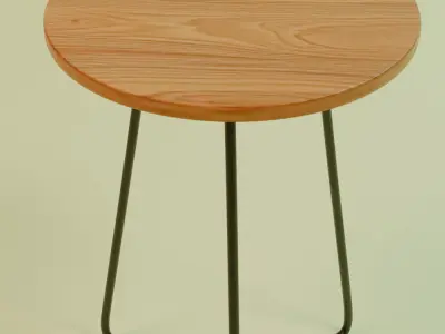 Minimalist Side Table Free 3D model