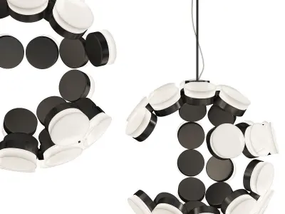 Chandelier low poly 3d models collection 10 pieces Low-poly 3D model Low-poly