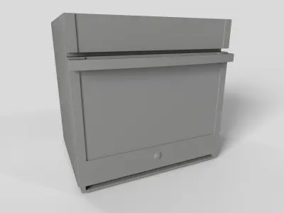 GE Front door microwave oven 3D model