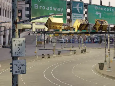 Geometry Nodes Road Generator 3D model