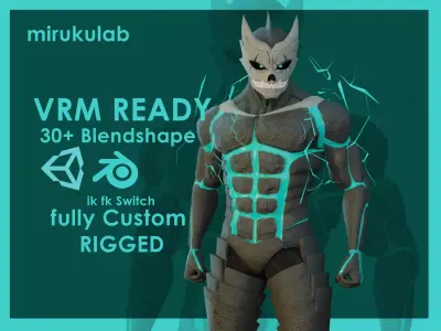 Kaiju No 8 - Hibino Kafka Animation ready Game Ready VRM ready Low-poly 3D model