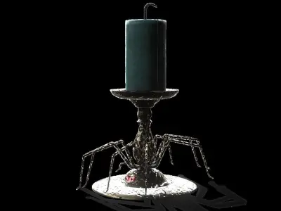 Monster Series - Spider Candle Low-poly 3D model