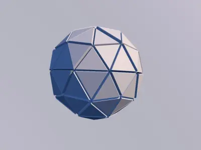Sci Fi Object no 3 Sphere - Sphere Torus 2019 Low Poly for Game 3D model
