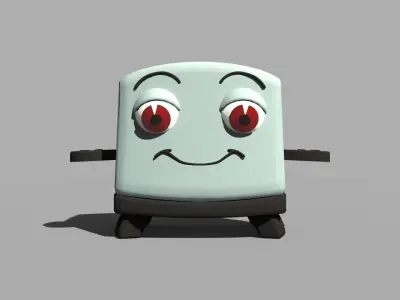 Toasty the brave little toaster Low-poly 3D model
