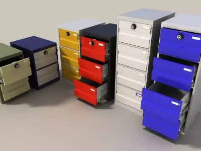 locker file cabinet 3d models 3D model