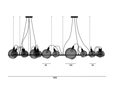 Chandelier Scorpio SKU 20900 Free 3D model