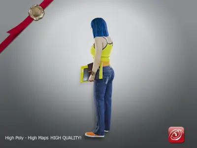 Student Female AAS 2130 004 3D model