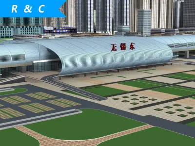 wuxi railway station  3D model
