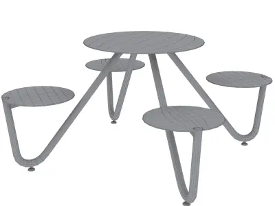 Park benches Orbit by mmcite 3D model