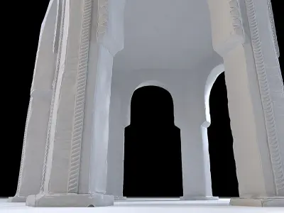Eastern Dome Building Low-poly 3D model