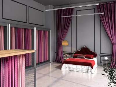 Textile Showroom Design 3D model